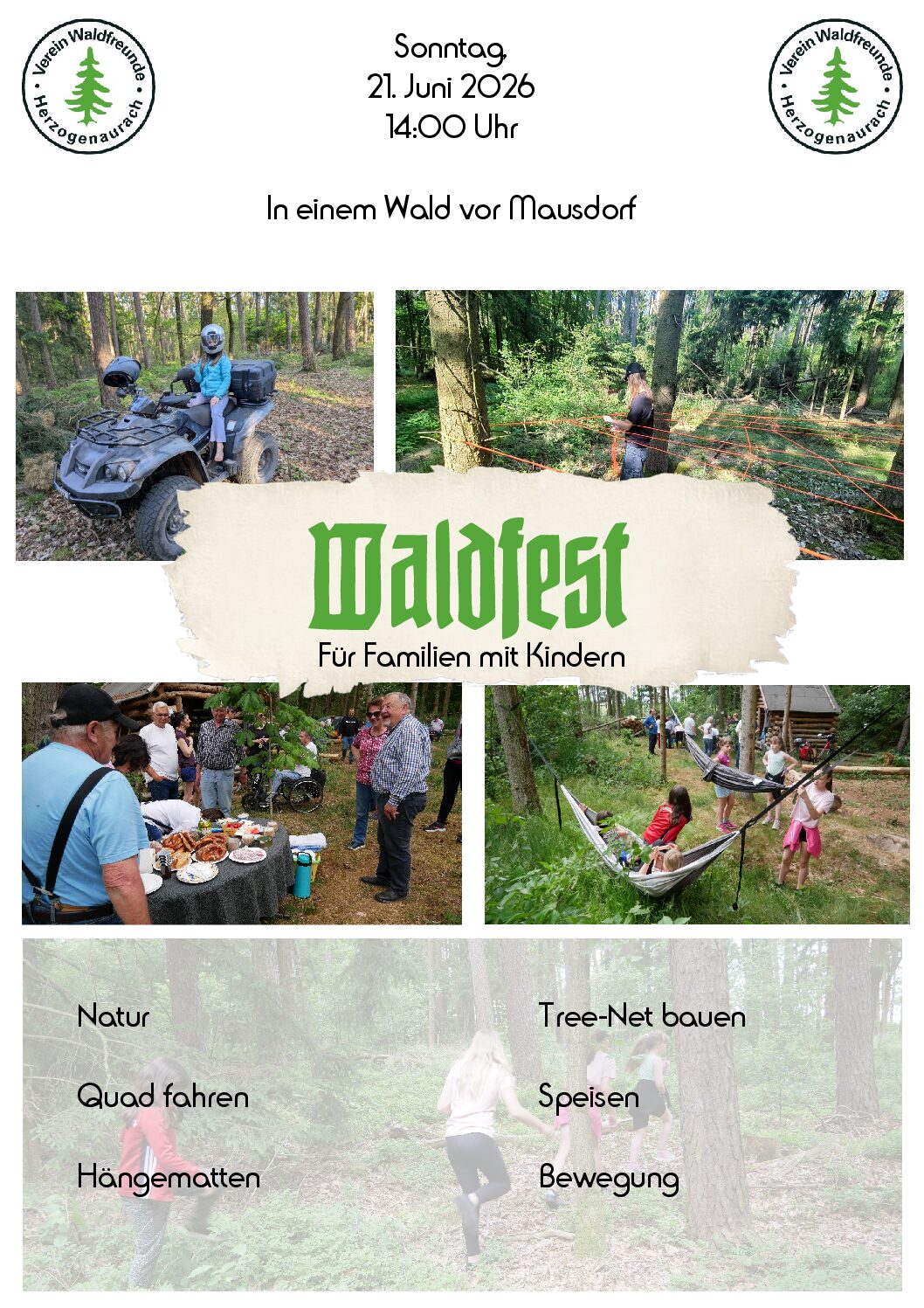 Waldfest am 21. Juni 2026
